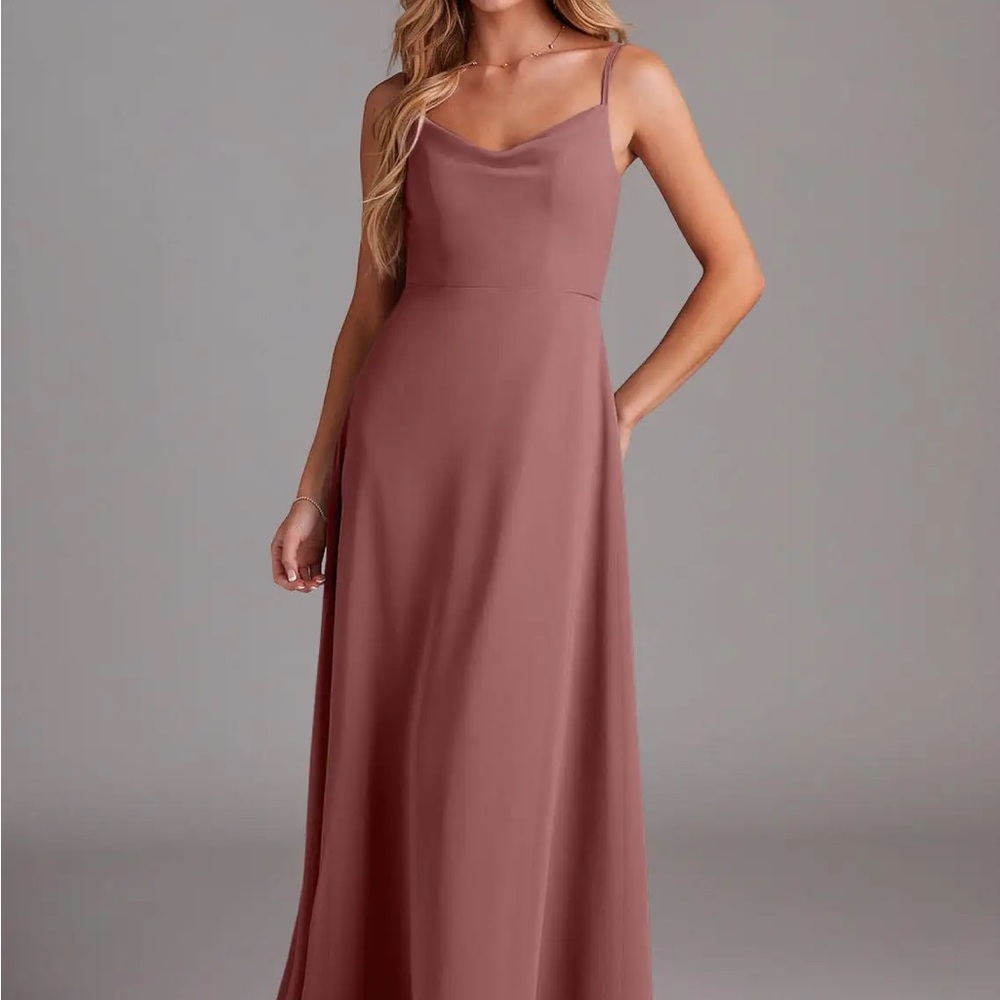 Azazie Daenerys dusty rose